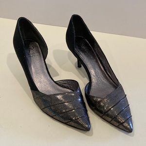 Adrianna Papell Shoes Bl & Silver 8 1/2 Bin I